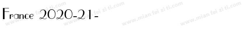 France 2020-21字体转换